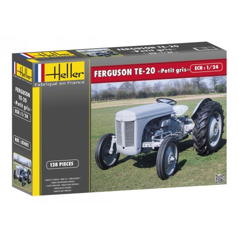 Tracteur Fergusson TE-20 Petit Gris - HELLER 81401 - 1/24 -