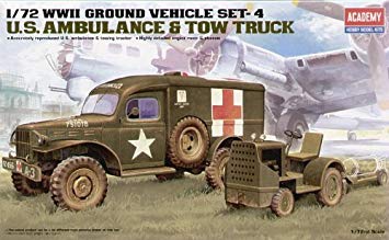 Ambulance US et Towing Tractor - ACADEMY 13403 - 1/72 -