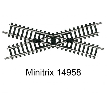 Croisement 104,2mm 30° - MINITRIX 14958 - N -