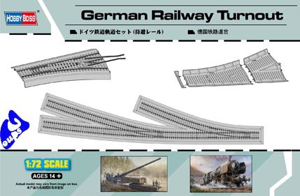 German Railway Turnout 1/72 HOBBY BOSS 82909