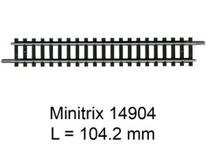 Rail droit 104,2mm - MINITRIX 14904 - N -