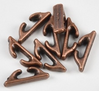 Sachet de 10 chaumards métal brunis 9mm - AMATI 4920/09 -