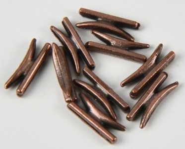 Sachet de 10 taquets métal bruni 7mm - AMATI 4935/07 -