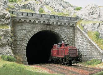 Entrée de tunnel 2 voies - BUSCH 7023 - HO -