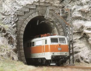 Entrée de tunnel 1 voie électrique - BUSCH 7024 - HO -
