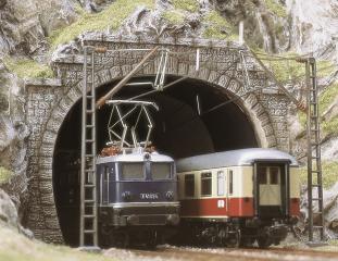 Entrée tunnel 2 voies - BUSCH 7027 - HO -