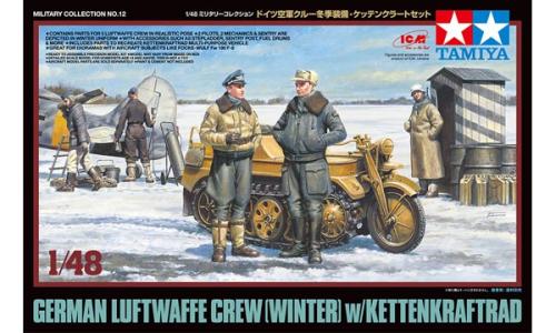 Personnel Luftwaffe + Kettenkrad - TAMIYA 32412 - 1/48 -