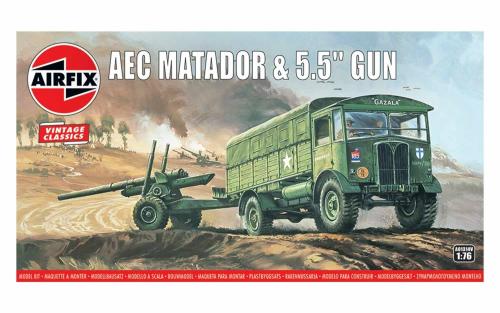 AEC Matador & 5,5 Gun - AIRFIX 01314V - 1/76 -