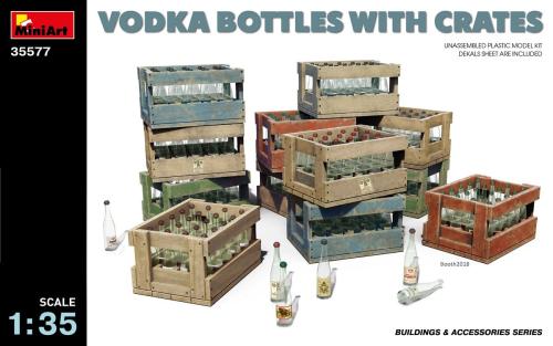 Caisses en bois de bouteilles de Vodka - MINIART 35577 - 1/35 -