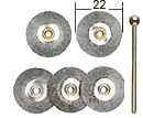 Brosses circulaires acier x5pces PROXXON 28952