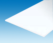 Plaque de polystyrène blanc lisse 304x609x2x355mm EVERGREEN 19080