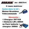 Maxx 4x4 Widemaxx brushless rouge TRAXXAS 89086-4