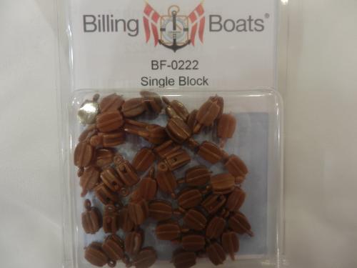 poulies simples 7mm 50pces BILLING BOAT 053BF222