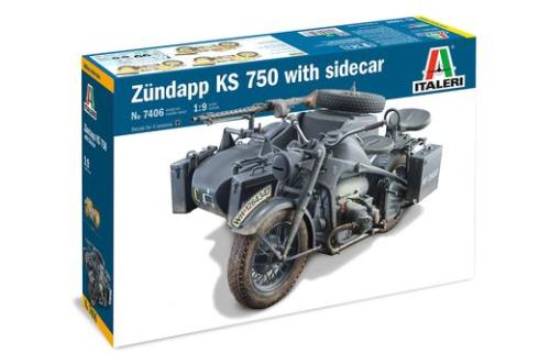 Side Car Zundapp KS750 - ITALERI 7406 - 1/9 -