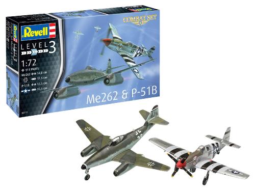 Me 262 & P-51B - REVELL 03711 - 1/72 -