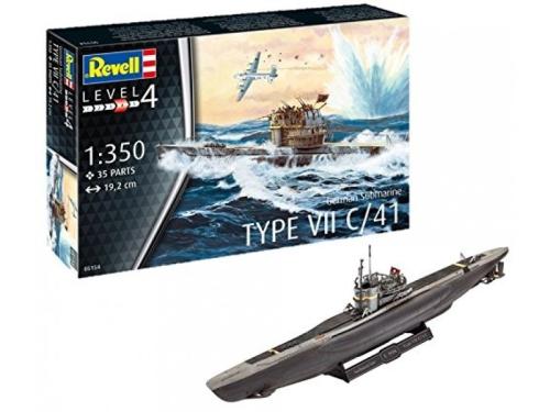 Sous-marin allemand U.boot type VII C/41 - REVELL 05154 - 1/350 -