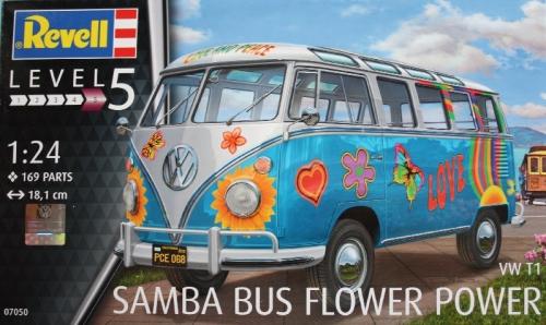 VW T1 Samba bus Flower Power - REVELL 07050 - 1/24 -