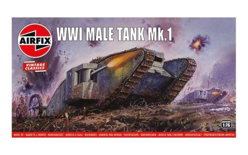 Male Tank Mk.I WWI - AIRFIX 01315V - 1/76 -