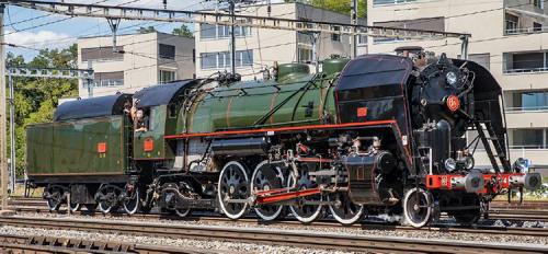 Locomotive à vapeur 141 R 44 - dépôt Sarreguemines verte/noire,- JOUEF HJ2430 - ép. III - SNCF - NEW 2024