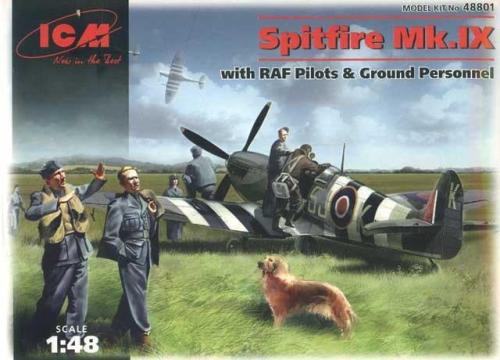Spitfire Mk IX avec équipage de RAF 1/35 ICM 48801