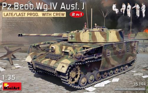 Maquette Panzerkampfwagen Beob IV Ausf J Nibelungenwerk fin de production 2/1  1/35 MINIART 35344
