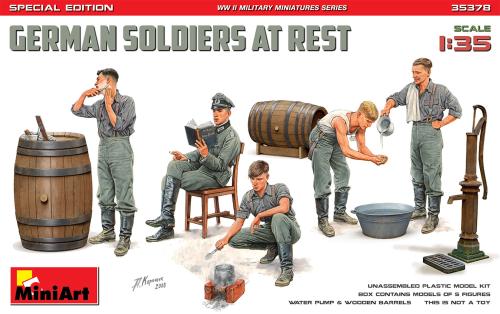 Figurines Soldats allemands au repos Edition spéciale 1/35 MINIART 35378