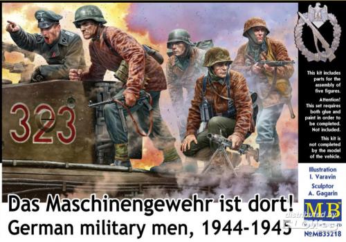 Figurines de soldats d'infanterie allemande sur un blindé 1944-1945 1/35 MASTER BOX 35218
