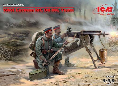 WWI German MG08 MG Team  ICM35711 1/35