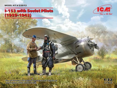Maquette I 153 et pilotes soviétiques 1933-1942 1/32 ICM 32013