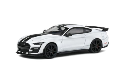 SHELBY MUSTANG GT500 STRIPES BLACK WHITE 1/43 SOLIDO S4311503