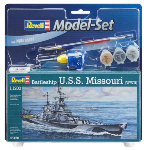 Set complet Cuirassé USS Missouri - REVELL 65128 - 1/1200 -