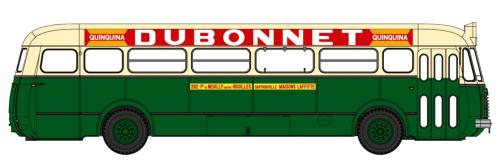 Autobus Renault R4190 vert et crème – RATP- Publicité Dubonnet  REE CB129 HO*