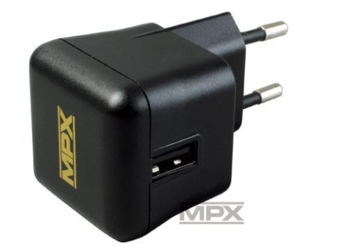 Adaptateur chargeur USB 220v  - MULTIPLEX 145534