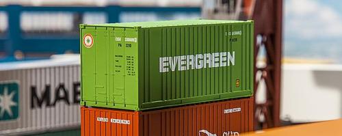 Container Evergreen 20' HO FALLER 180821