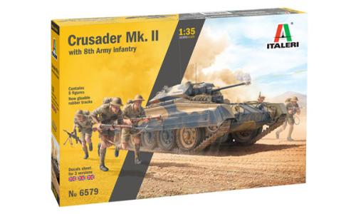 Crusader Mk.II et Infanterie Britannique 8ème armée - ITALERI 6579 - 1/35 -