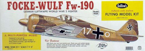 focke wulf fw-190 GUILLOW'S 0280406 