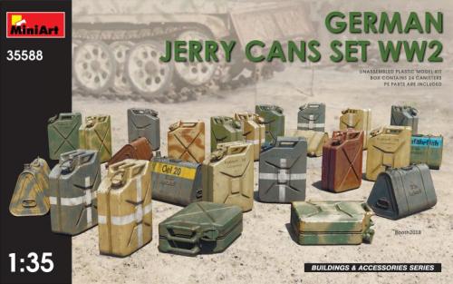 Jerrycans  allemands WWII - MINIART 35588 - 1/35 -