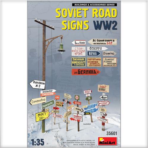 signalisation routière soviétique WW2 MINIART 35601 - 1/35