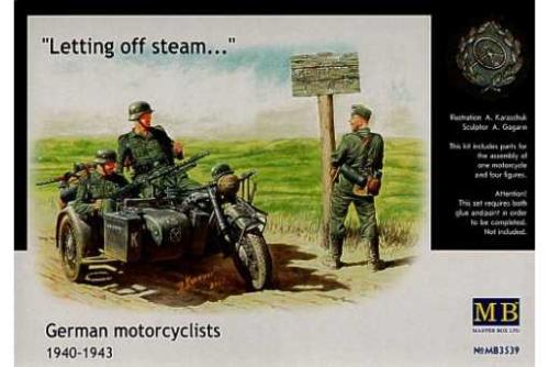 Motocyclistes allemands WWII - MASTER BOX 3539 - 1/35 -
