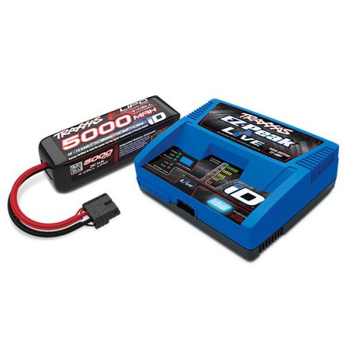 PACK CHARGEUR LIVE 2971G +LIPO 4S 5000MAH 2889X TRAXXAS 2996G