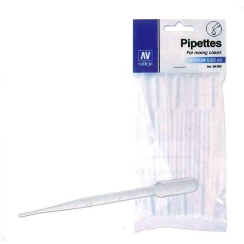 Pipettes Taille Moyenne 3ml x 8 pieces VALLEJO 26003