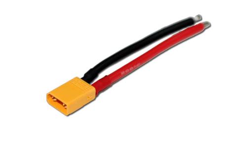 Prise XT30 Mâle avec câbles 16awg long. 6cm - A2PRO 15531