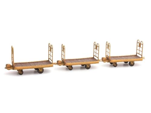 Set de 3 chariots à bagages - REE MODELES DE012 - HO -