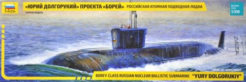Sous marin nucléaire russe Yuri Dolgorukiy - ZVEZDA 9061 - 1/350 -