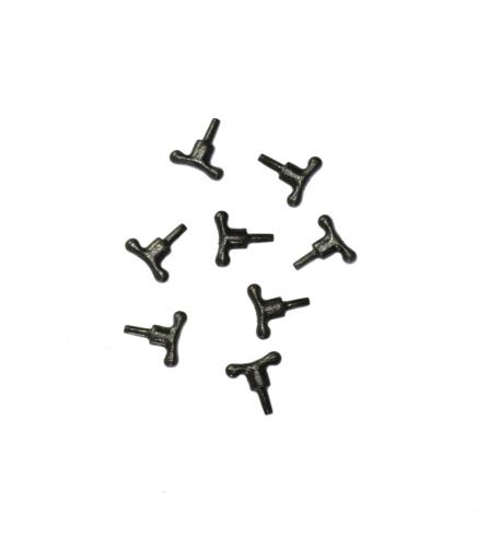 Taquets métal 8mm x8pièces ARTESANIA LATINA 8825