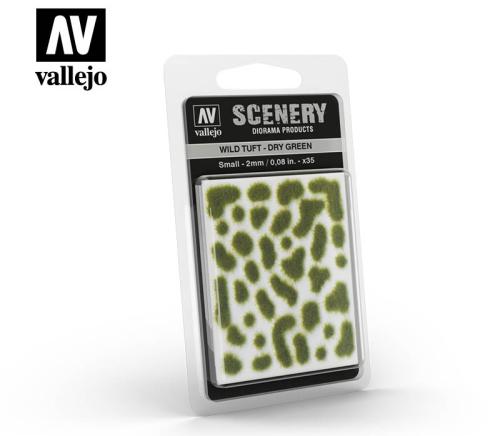 Touffes d'herbe sauvage vert sec 2mm x35 pcs VALLEJO SC401