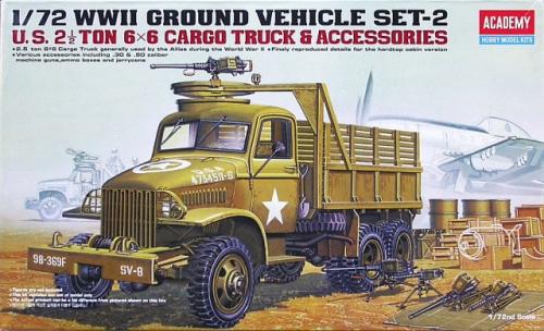 US 2,5 ton Cargo Truck et accessoires - ACADEMY 13402 - 1/72 -
