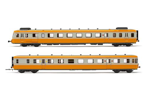 autorail à 2 voitures RGP2 classe X2700,SNCF, livrée orange/gris, ép. IV, avec décodeur sonore JOUEF HJ2388S