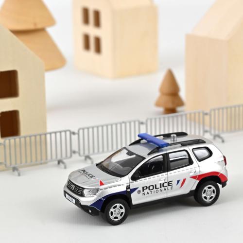 Miniature DACIA Duster Police Nationale 2021 Gris 1/43 NOREV 509054