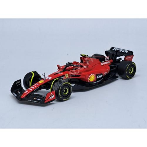 miniature Ferrari F1 F23 Team Scuderia Ferrari #55 Carlos Sainz 2023 BURAGO 36836SA - 1/43